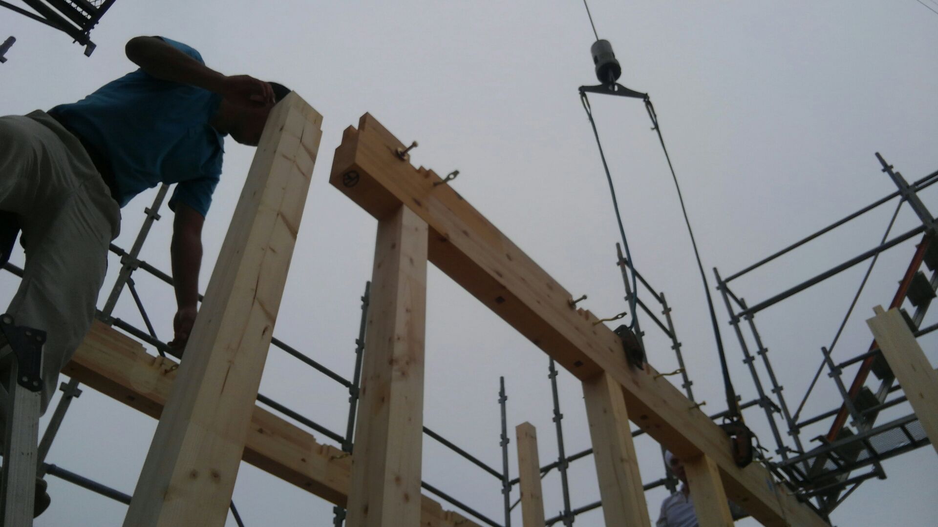 上棟の日を迎えました。