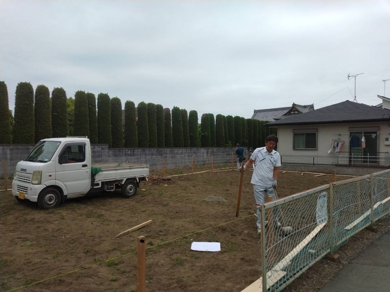 鴻巣市K様邸基礎工事の様子