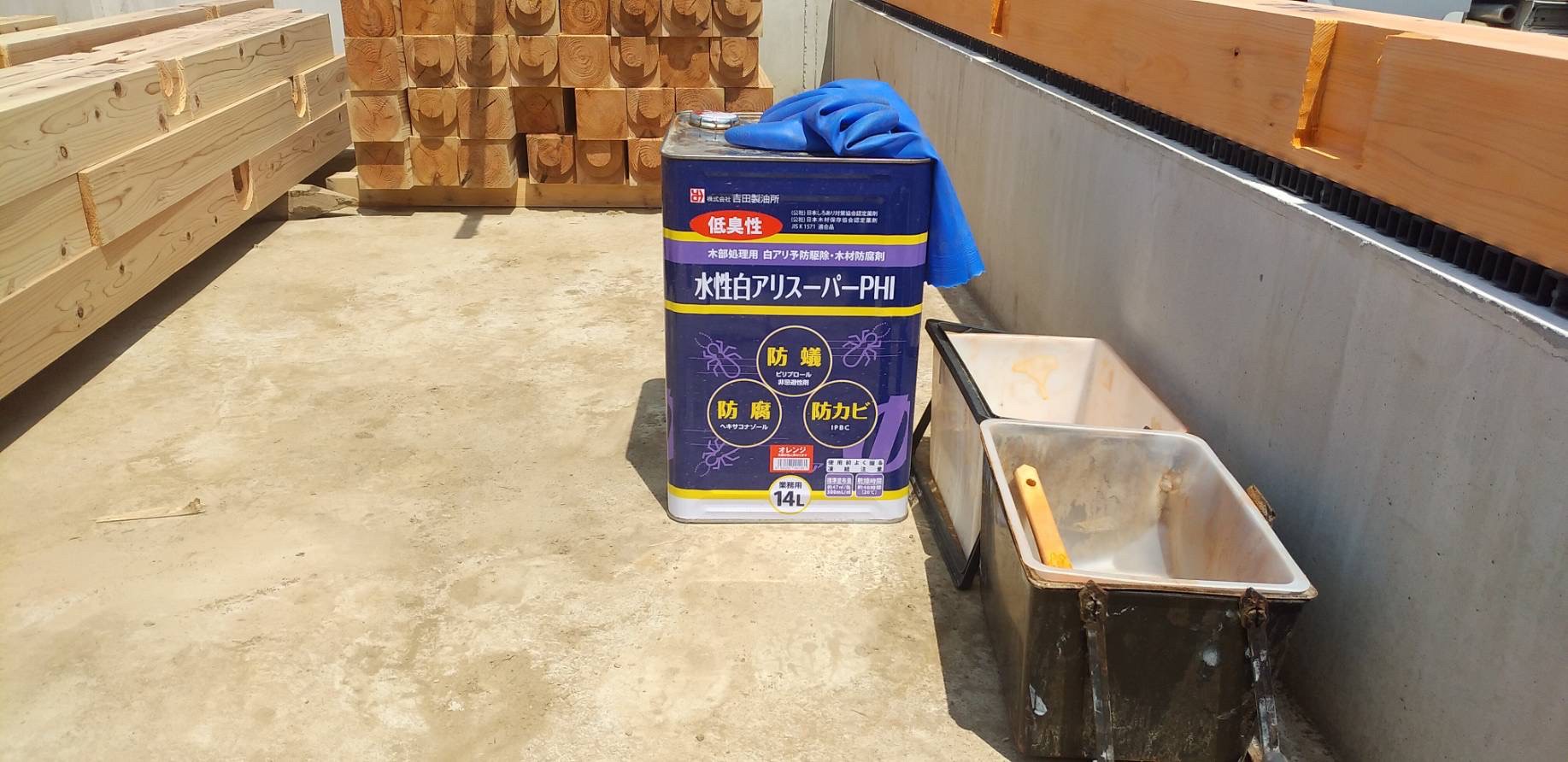 白岡市O様邸土台敷き