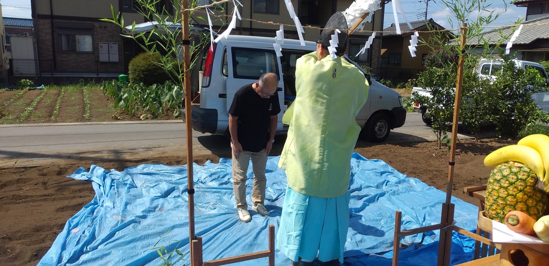 白岡市N様邸地鎮祭 | 白岡市の注文住宅は菱沼建設へ